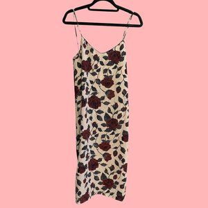 Ganni Silk Floral Strap Dress